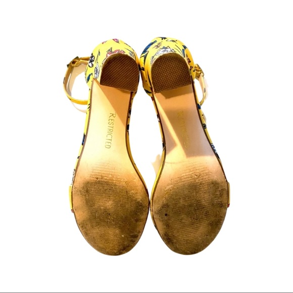 Restricted Shoes | Modcloth First to Flourish Yellow Floral Heels - Picture 3 of 3